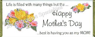 Mother's Day Rose Candy Bar Favor
